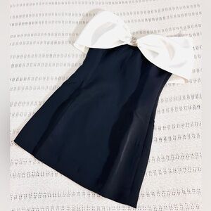 Altar'd State Black and White Dress with Bow